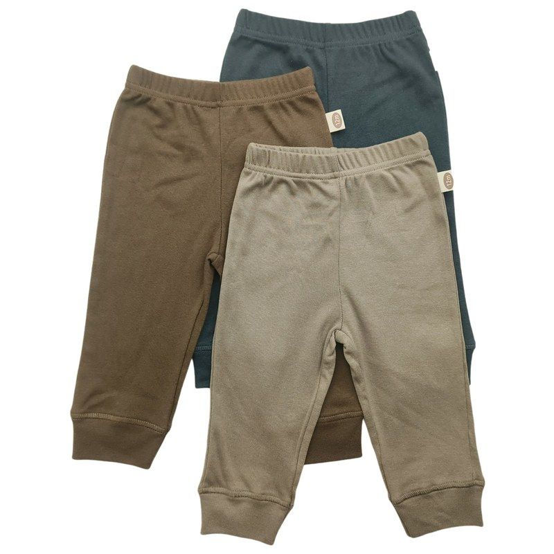 外贸螺纹棉童裤 男女婴幼儿童宝宝纯棉松紧宽松纯色长裤子