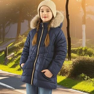 baby TOM 原单女童厚外套加绒夹克Original HILFIGER Jacket