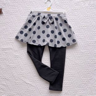 特价日系西松屋童装尾货110-130女孩秋冬加绒裙裤保暖中小童外裤