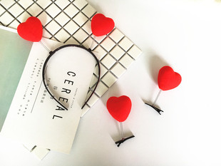 卖萌神器爱心弹簧发卡发箍 黄色小鸡小鸭头饰发夹地推小礼品批发