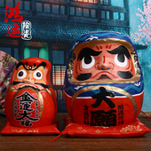 包邮 招财猫摆件达摩大号陶瓷日本存钱储蓄罐 店铺开业创意礼品