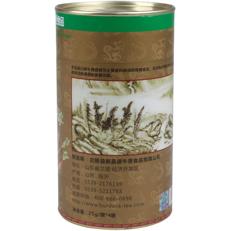 嘉德牛蒡茶山东苍山牛蒡茶牛蒡片牛膀100克罐装培烘干正品