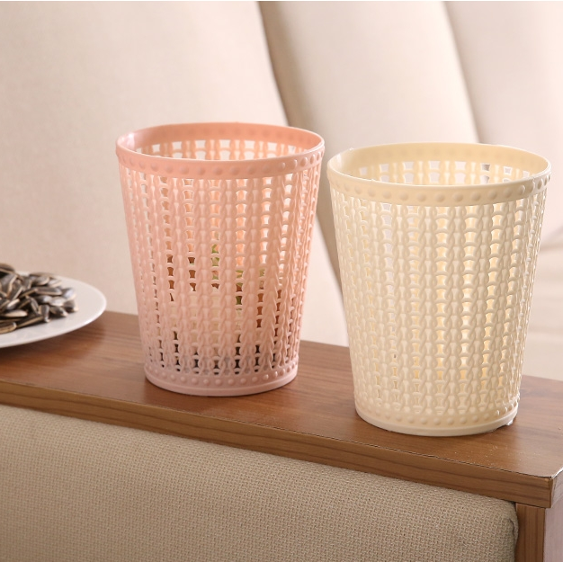 创意桌面干湿分离分类垃圾桶塑料收纳桶办公家用茶几小号废纸篓使用感如何?