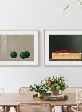菲利普冯尚茨小众北欧静物水果不够艺术客厅玄关装饰挂画餐厅壁画