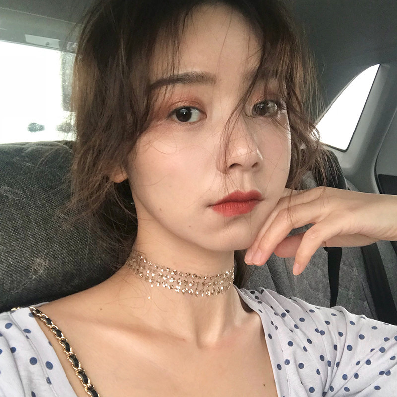 韓國ins冷淡風閃亮片簡約氣質項圈歐美性感百搭鎖骨鏈頸鏈女包郵在類目 飾品/流行首飾/時尚飾品新, 項鍊中 - 來自Buy2taobao.com提供專業的淘寶代購服務
