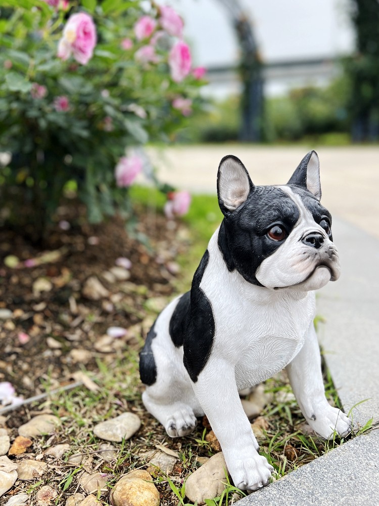 清仓 狗摆件落地客厅装饰仿真斗牛入户外招财树脂工艺品狗模型