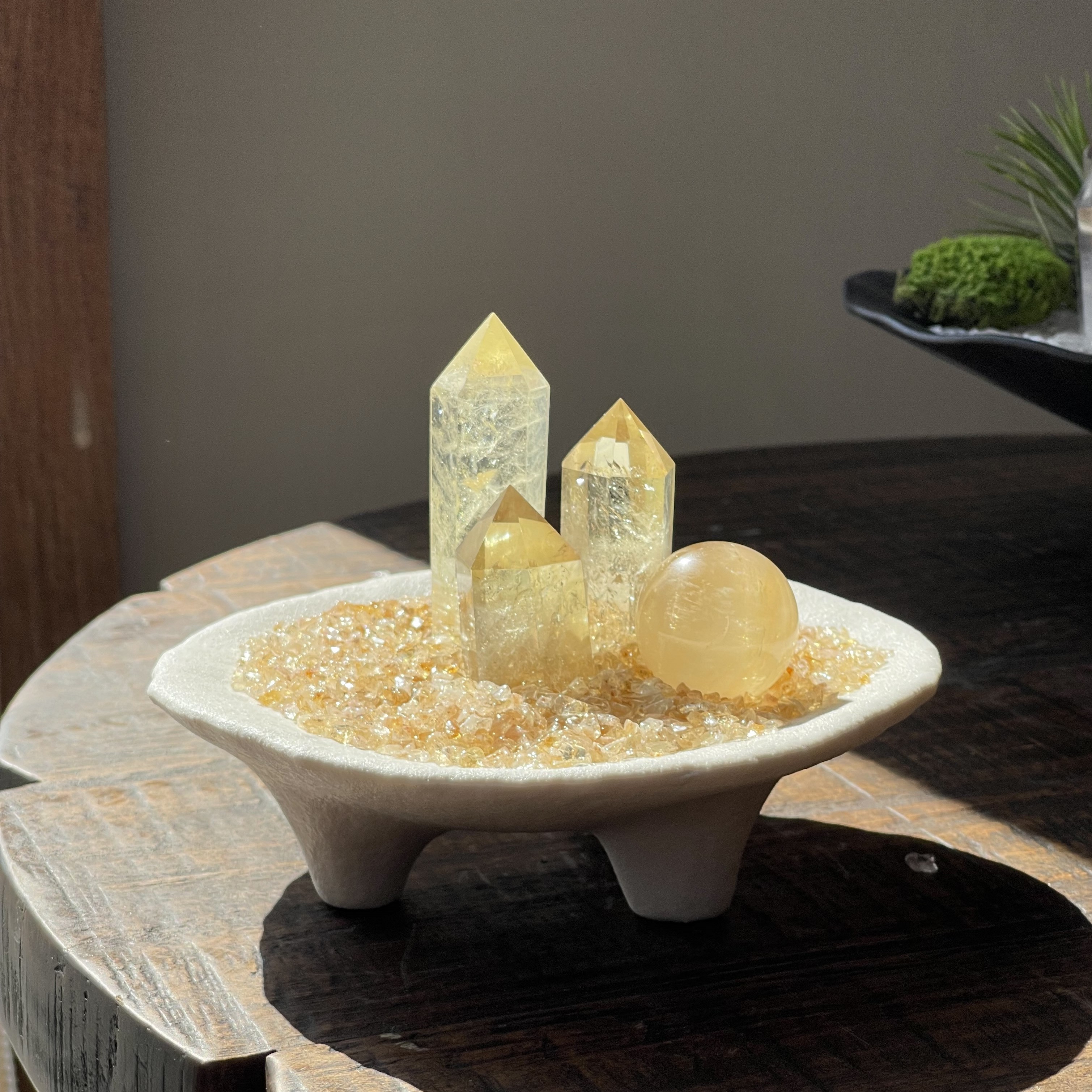 天然能量黄水晶桌面摆件乔迁开业伴手礼玄关办公室店铺装饰礼物