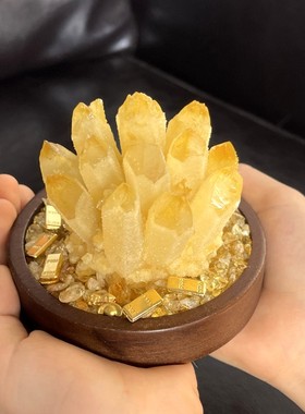 招财助纳贵天然水晶风水摆件