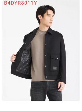 B4DYR8011利家男士冬季商务休闲翻领羽绒内胆羊毛夹克8012Y 8013Y