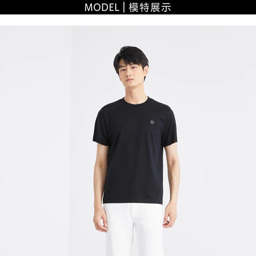24XTX3032Y 3033Y 利家男装新款休闲百搭简约纯色圆领短袖T恤