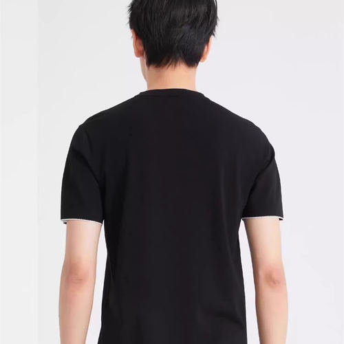 24XTX9931 5051S利家男装薄款休闲百搭舒适针织圆领套头短袖T恤男