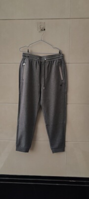 HW8A40418 40328九新款秋冬商务休闲卫裤男士长裤松紧腰收口裤