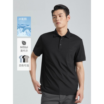 利家男装夏季商务半袖男士翻领短袖T恤G4XTX9041S 9042 1053 3091
