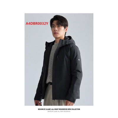 A4DBR0052Y 0032Y 0071Y利家男装冬季商务轻薄羽绒服男立领中长款
