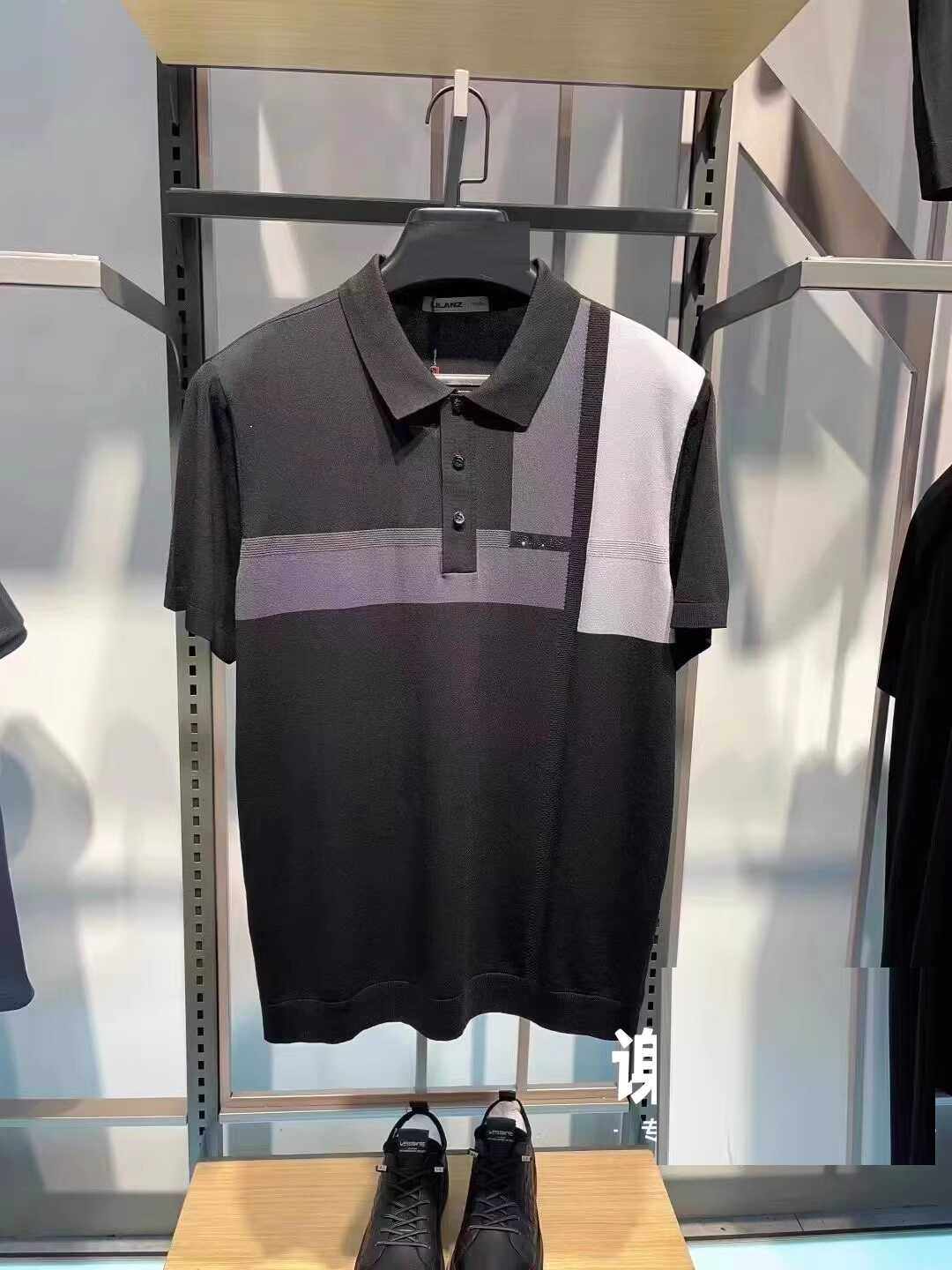 23XTX5071S 5072S 5073S利家夏季POLO衫通勤撞色针织翻领短袖T恤图片