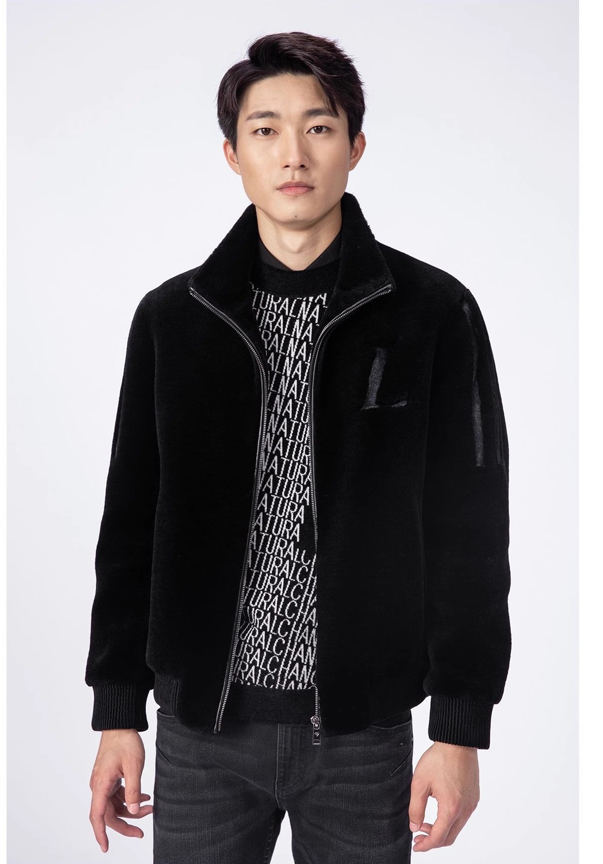 20DZP0021Y利家男装冬季正品高端皮草羊毛绒夹克保暖立领皮毛一体,男装,皮草,淘宝优惠券,粉丝福利购,淘宝优惠卷