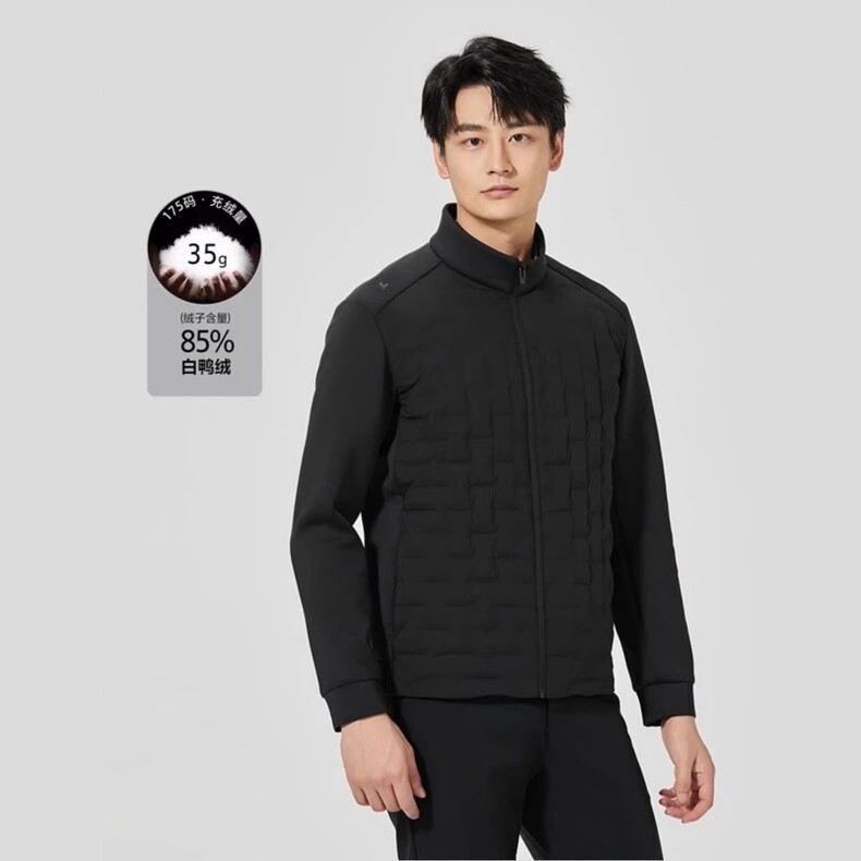 A4DBR0081Y 0102Y冬季新款商务休闲翻领羽绒服男加厚保暖外套