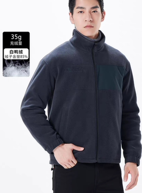 23DBR0041Y 0042Y 0103 0091Y利家男装冬季时尚摇粒绒立领羽绒服