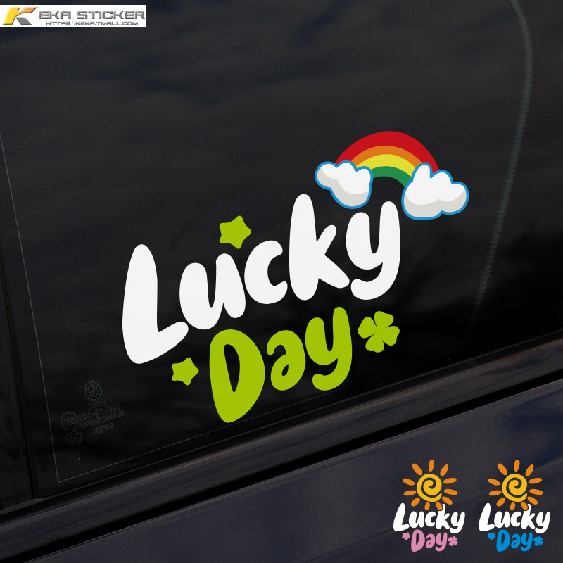 可卡原创LuckyDay汽车贴纸