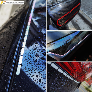 个性虚线缝纫针迹创意线条装饰汽车贴电动车摩托车电动汽车diy贴