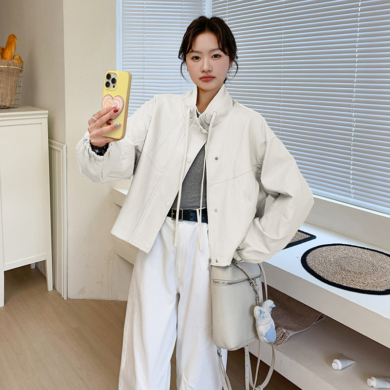 【现货】25新款！抽绳皮衣短外套289-6913-P145K218,女装皮衣,浙宝289