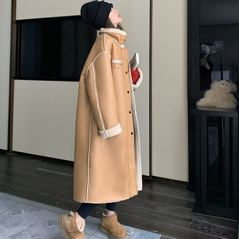 【现货】24冬款长款皮毛一体289-6838-P205控298,女装毛呢外套,浙宝289