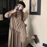 【秋上新】初秋小个性不规则衬衫裙289-6807-P125控178，女装连衣裙，浙宝289