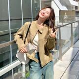 【现货】25年春新款！卡其麂皮绒外套289-6883-P145K208，女装短外套，浙宝289