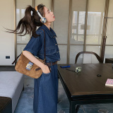【现货】牛仔长裙(送腰带）289-2271-P135控188，女装连衣裙，浙宝289