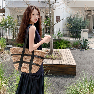 网纱拼接藏青色无袖背心连衣裙女夏2025新款显瘦法式气质流行长裙图片