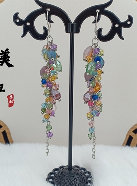 原创设计手工串珠耳环女小众高级感气质耳饰2026新款爆款耳坠