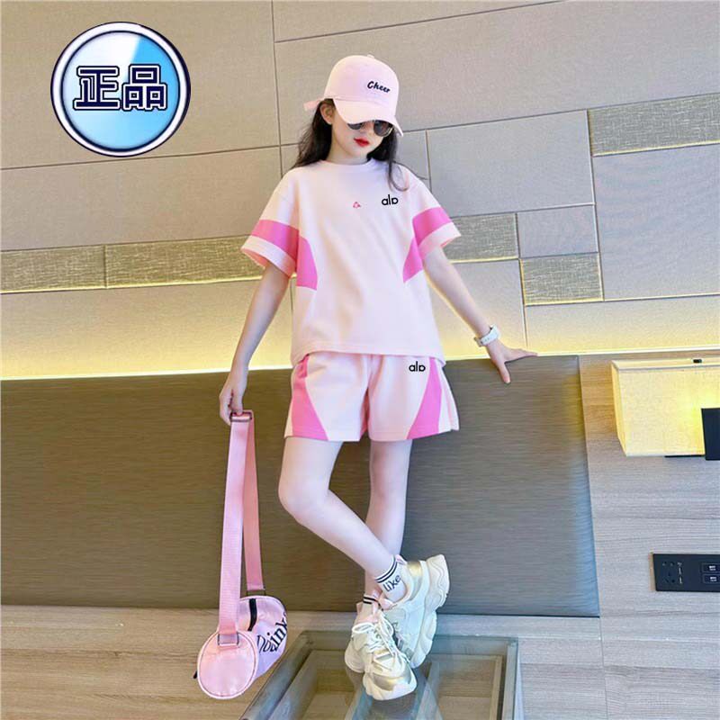 奥莱专柜女童韩版纯棉套装夏季潮