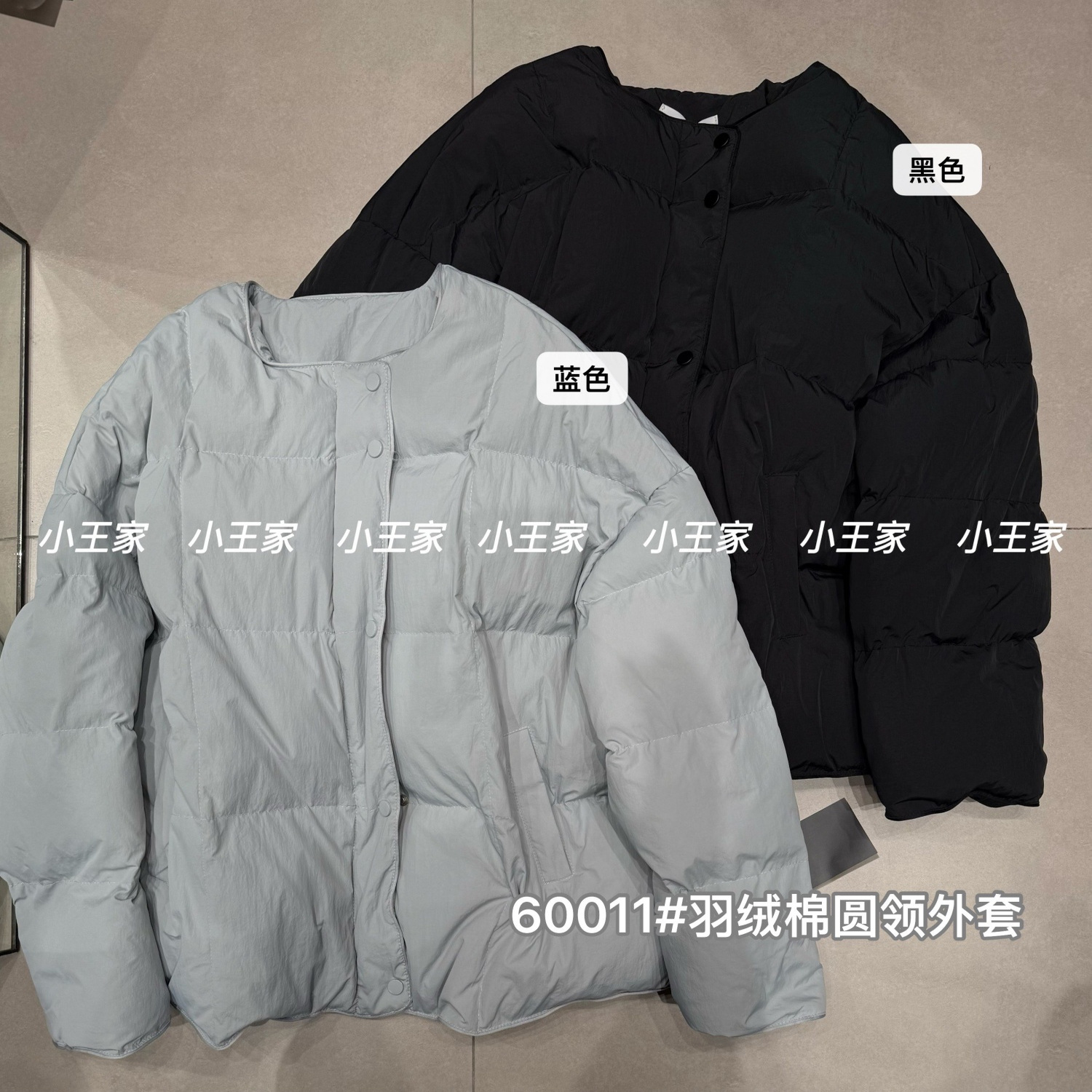 胖mm慵懒松弛风休闲圆领棉服外套