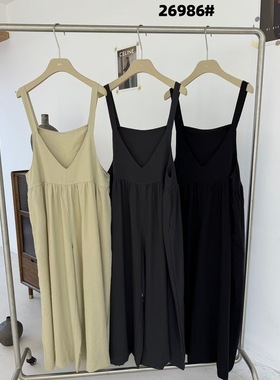 becabeau女26986夏季新款韩版宽松大码胖mm休闲直筒阔腿背带长裤