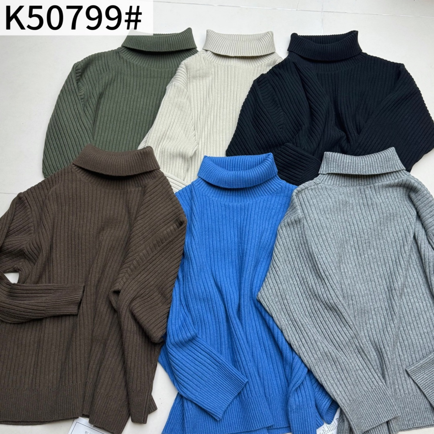 胖mm慵懒松弛风百搭纯色高领毛衣