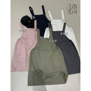 几布见川826279夏季韩版宽松大码胖mm慵懒休闲减龄百搭背带连衣裙