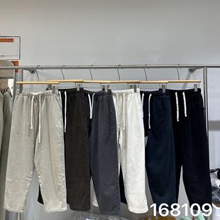 非本168109冬装抽绳高腰韩版宽松大码胖mm休闲加绒加厚哈伦萝卜裤