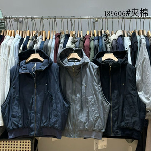 非本女装189606冬季韩版宽松大码胖mm慵懒休闲风连帽加厚棉服马甲