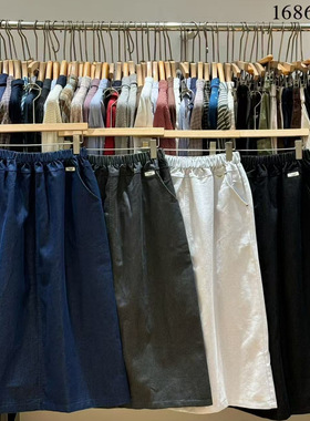 非本女装168638秋韩版宽松大码胖mm慵懒休闲风百搭简约高腰半身裙