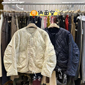 WE女装 胖mm慵懒休闲复古印花两面穿棉服外套 宽松大码 5211冬季 韩版