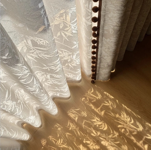 宋式美学纱帘透光不透人窗帘新中式中国风客厅高级感复古中式茶室