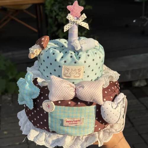 严浩翔同款布艺蛋糕手工diy成品