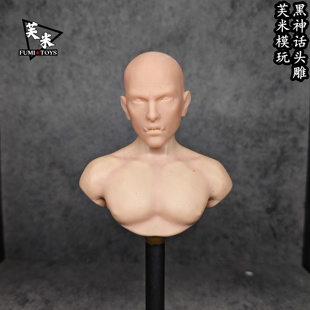 现货-黑神话悟空 白衣秀士 西游记 1/6头雕白模 1/12兵人 6寸手办