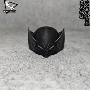 现货-现货-金刚狼头盔 女兵人1/6帽子 植发头雕配件 模型手办人偶