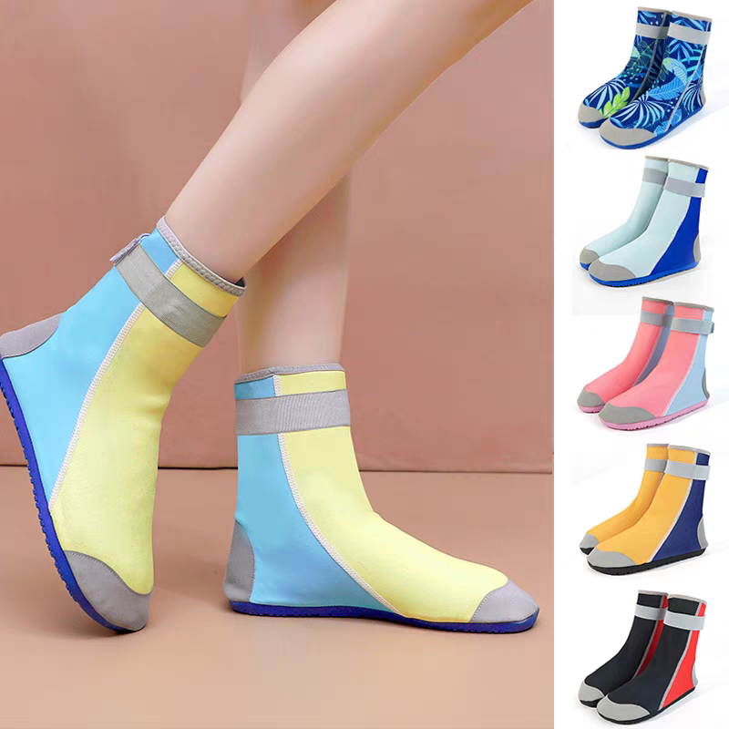 潜水袜情侣儿童沙滩鞋速干水上乐园亲子防滑涉水浮潜袜游泳潜水鞋