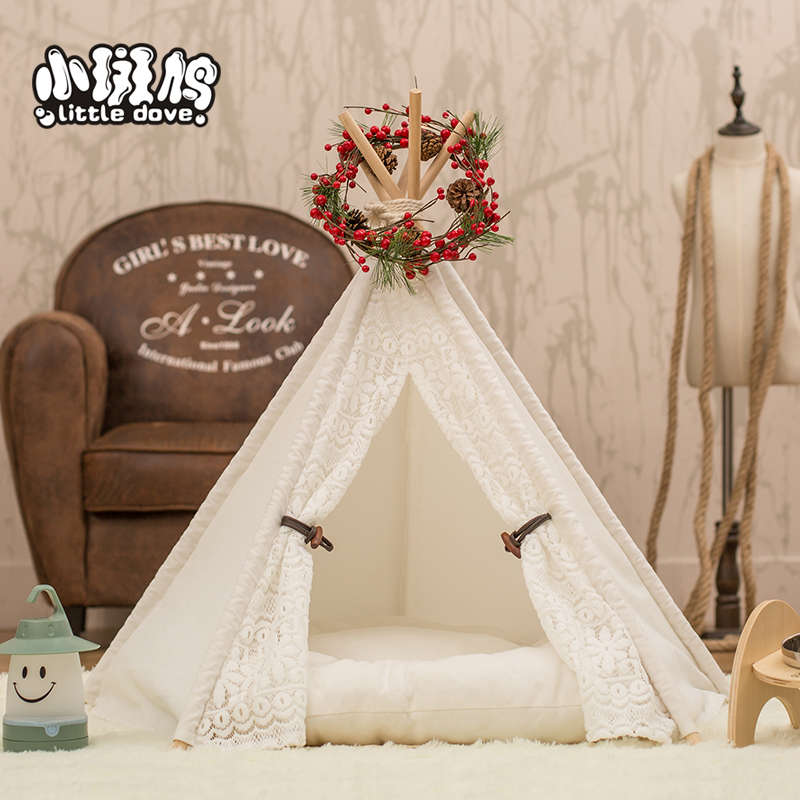 猫窝ins狗窝夏季凉宠物帐篷中