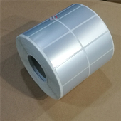 35防水条码 标签纸亚银不干胶纸特惠 PET哑银龙贴纸45X20