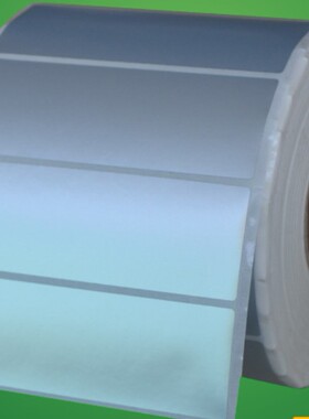 PET银色贴纸70X30亚银防水标签纸G500 ZT411 哑银不干胶纸热卖