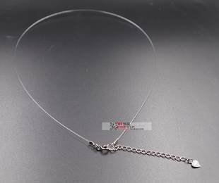 925纯银透明鱼线隐形项链女锁骨链吊坠颈链项圈简约韩国优雅时尚