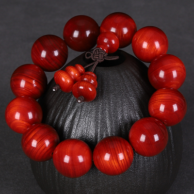 直播帝王包浆透光琥珀血龙木